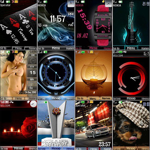 Wonderful theme for Nokia S40 Pack 30