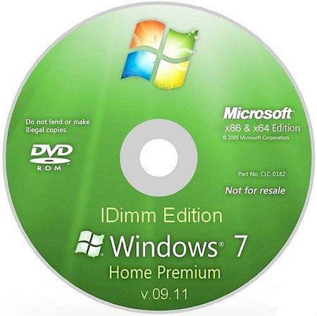 Windows 7 Home Premium IDimm Edition 09.11 SP1 Rus 86-x64