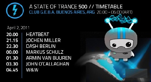 Armin van Buuren - A State of Trance 500 (Buenos Aires/Full Version/2.04.2011)