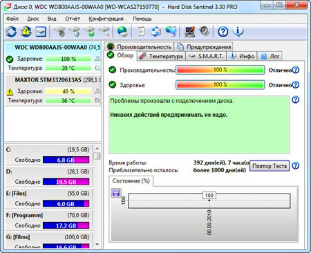 Hard Disk Sentinel Pro Rus 3.60.4810 2011