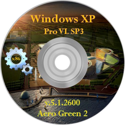 Windows XP Pro VL SP3 v.5.1.2600 Aero Green 2 (x86) (May/2011/Rus)