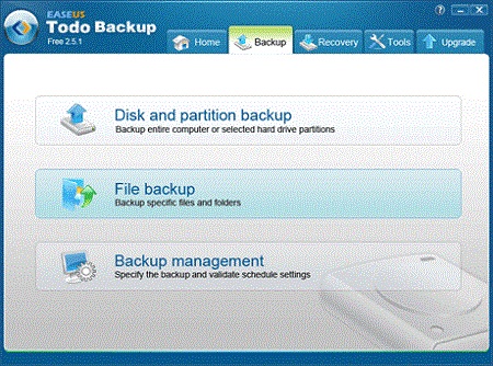 EASEUS Todo Backup Free 2.5.1.1