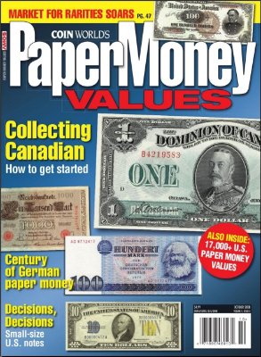 Paper Money Values (October 2008)