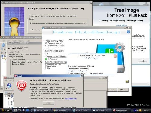 ����������������� 2k10 DVD/USB v.1.6.5 (Acronis & Paragon & Hiren's & WinPE)