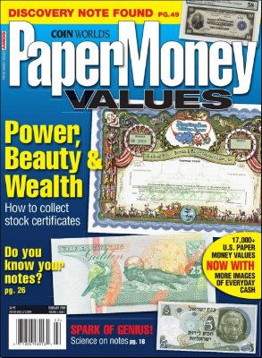 Paper Money Values (February 2009)