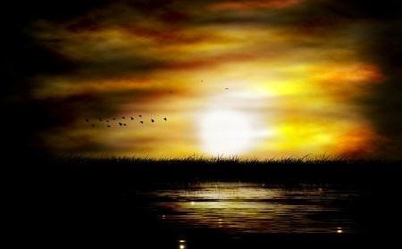 Sunset Lake Screensaver