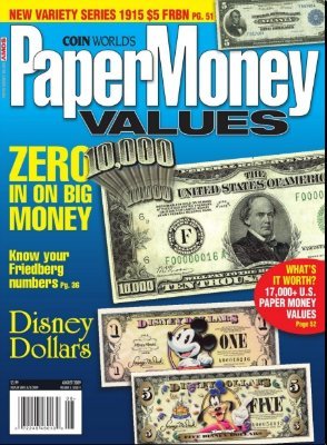 Paper Money Values (August 2009)