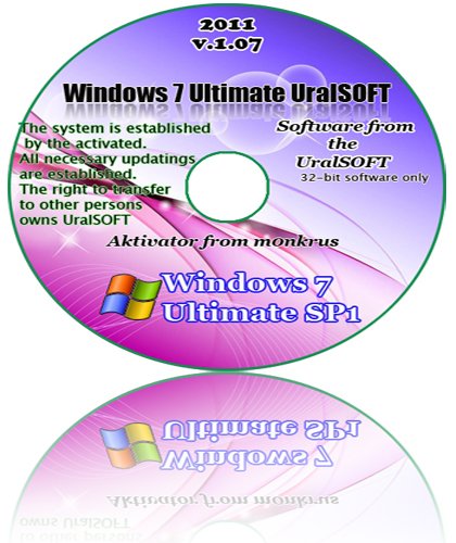 Windows 7 x86 Ultimate UralSOFT v.1.07 (2011/RUS)