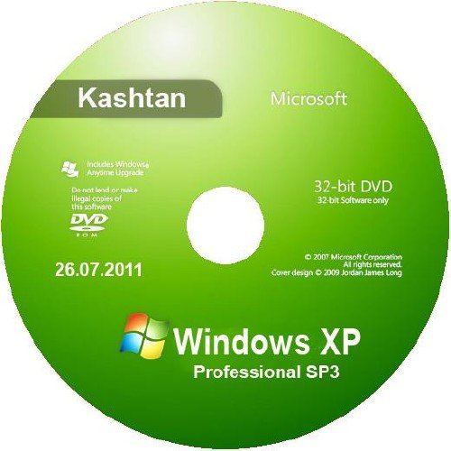 Windows XP Professional SP3 kashtan (26.07.2011/RUS)