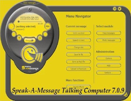 Speak-A-Message Talking Computer 7.0.9