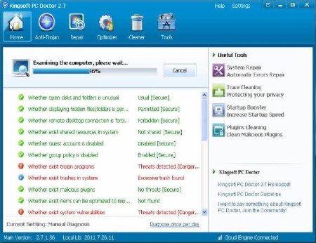 Kingsoft PC Doctor Defence 2.7.1.53 Beta