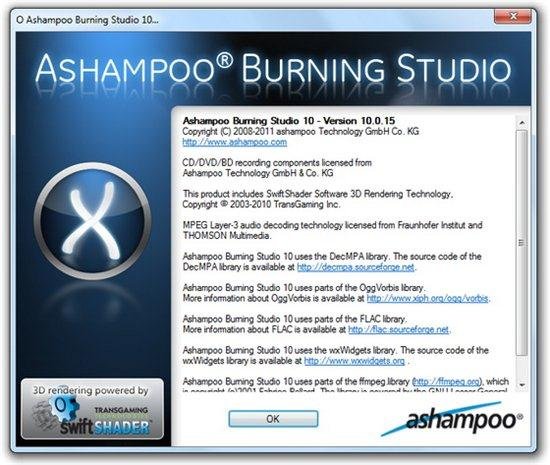 Ashampoo Burning Studio 10.0.15
