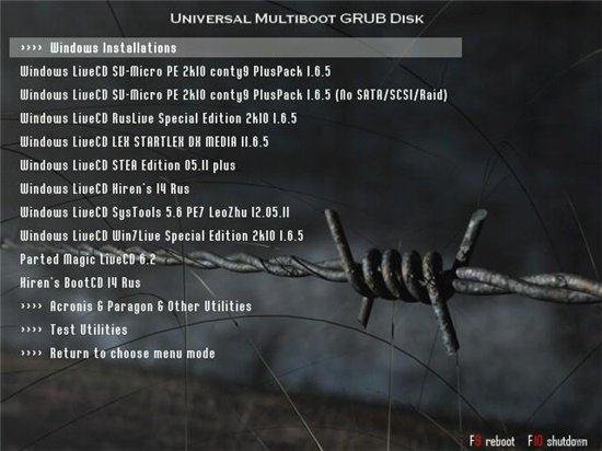 Universal MultiBoot Disk 8.0RC2 + Disk 8.0RC2 Lite + USB Disk (2011/RUS/ENG)