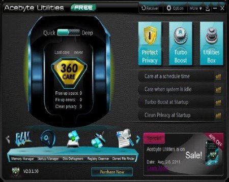 Acebyte Register Utilities Optimization V 2.0.1.50