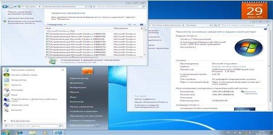 Windows 7 Ultimate SP1 Rus/Eng (x86/x64) 27.08.2011 by Tonkopey