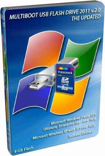 MULTIBOOT USB FLASH DRIVE 2011 v.2.0 Windows XP Sp3 x86 - Windows 7 Sp1 Ultimate, Enterprise x86+x64 RUS. �� 18.09.2011 8GB Flash