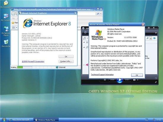c400's Windows XP Corporate SP3 eXtreme Edition VL v.16.2 (21.09.2011)
