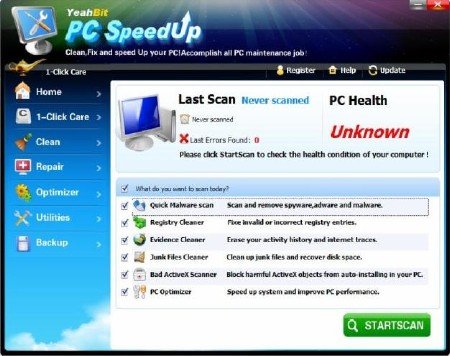 Yeahbit System PC Accelerating Speed Up 2.1.3 - ��������� ��������� ����������