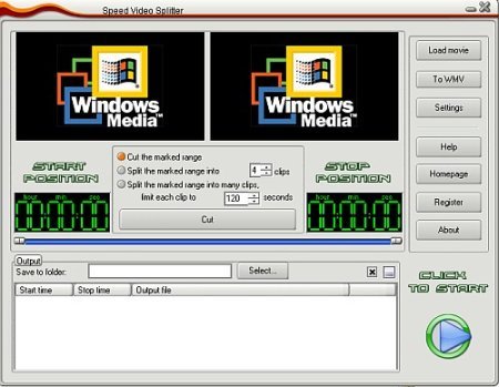 Speed Video Splitter 4.3.45 Portable - ������� �����