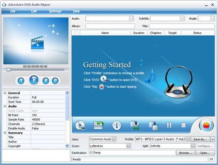 Joboshare DVD Audio Ripper v3.2.6.0102
