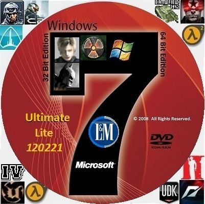 Windows 7 Ultimate SP1 x86-x64 RU Lite "LM" Update 120221 (2012) 