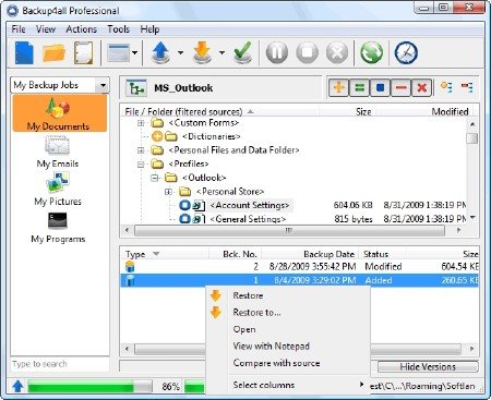 Backup4all Professional 4.7.265 (2012/ML/RUS)