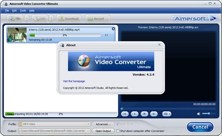 Aimersoft Video Converter Ultimate 4.2.4.0 (2012) 