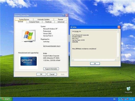Windows Xp Pro Sp3 Corporate Student Edition May 2012 (ENG/RUS)