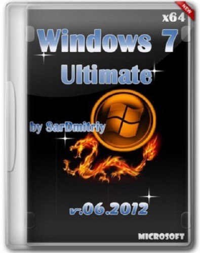 Microsoft Windows 7 Ultimate SP1 By SarDmitriy v. (x64/RUS/2012)