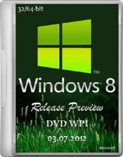 Microsoft Windows 8 Release Preview 32/64-bit DVD WPI 03.07.2012