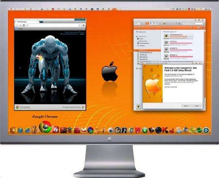 OrangeOSX Skin Pack 1.0 for Windows 7 (2012)